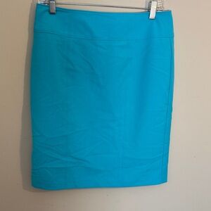 Worthington turquoise Tiffany Blue Pencil Skirt size 10 stretch